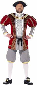 Koning Henry VIII kostuum deluxe - Maatkeuze: Maat M