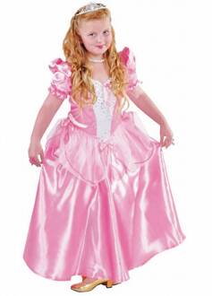 Koning Prins & Adel Kostuum | Elegante Roze Prinses Sprookjes Verhaal | Meisje | Maat 128 | Carnaval kostuum | Verkleedkleding