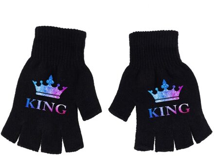 Koning Winter Handschoenen 1 Paar Winter Vingerloze Handschoen Herfst Winter Hand Warmer Gebreide Handschoenen Wanten Warm Houden Handschoenen