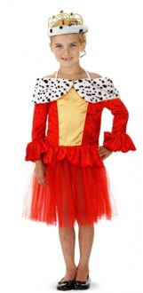 Koningin jurkje voor meisjes Rood