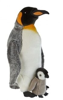 Konings pinguins met baby knuffels 50 cm knuffeldieren