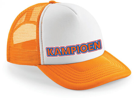 Koningsdag oranje snapback - Kampioen - voor volwassenen - Verkleedhoofddeksels