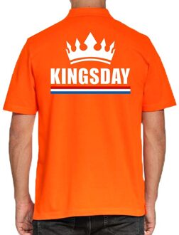 Koningsdag polo t-shirt oranje Kingsday voor heren L - Feestshirts