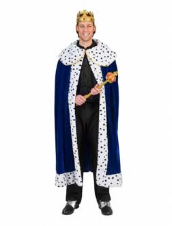 Koningsmantel man blauw