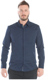 Koninklijke BIC Overhemd Daniele Alessandrini , Blue , Heren - 2Xl,Xs,3Xl