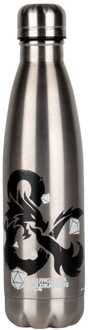 Konix Dungeons & Dragons Thermo Water Bottle Logo Silver