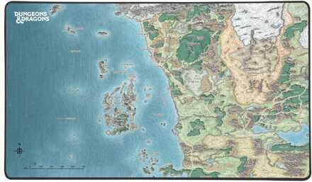 Konix Dungeons & Dragons XL Mousepad Faerun Map