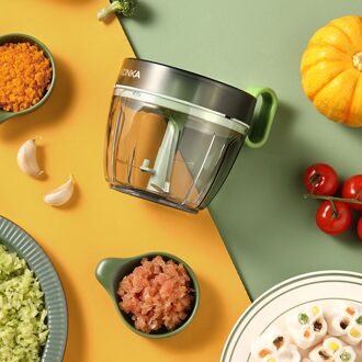 Konka Keuken Trekken Handleiding Voedsel Touw Processor Shredder Groente Vlees Knoflook Ui Chopper Slicer Huishoudelijke Hand Tool