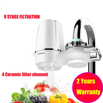 KONKA Mini Tap Water Purifier Kitchen Faucet Washable Ceramic Percolator Water Filter Filtro Rust Removal Replacement
