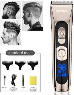 KONKA Multifunctional Hair Clipper Professional Hair Trimmer Electric Hair Cutting Machine LED Display