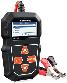 Konnwei KW208 Auto Batterij Tester 12V 100 2000CCA Batterij Gereedschap Voor De Auto Quick Zwengelen Opladen Diagnostic Charger analyseren
