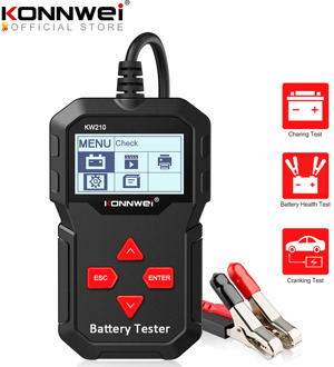 KONNWEI KW210 Automatic Smart 12V Car Battery Tester Auto Battery Analyzer 100 to 2000CCA Cranking Car Battery Tester