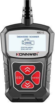 Konnwei KW310 Universele Obd2 Obdii Auto Scanner Professionele Automotive Code Reader Voertuig Kan Diagnostic Scan Tool zwart