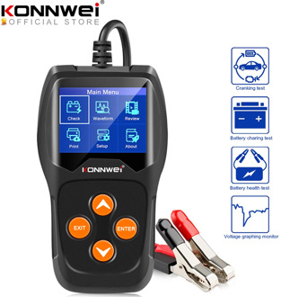 KONNWEI KW600 Car Battery Tester 12V 100 to 2000CCA 12 Volts Battery tools for the Car Quick Cranking Charging Diagnostic