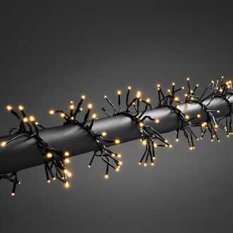 Konstsmide Clusterlichtketting Buiten werkt op het lichtnet 1536 LED Amber Verlichte lengte: 11.3 m Konstsmide 3865-800
