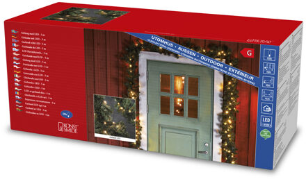 Konstsmide Dennenslinger - 5 meter - 120 LED lampjes - extra warm wit - dennen guirlande