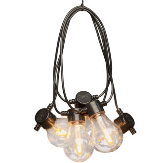 Konstsmide Feestverlichting lichtsnoer - 10 dimbare led lampen/peertjes - extra warm wit - 14,5 meter