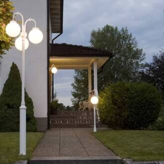 Konstsmide Fraaie padlamp Arcturus in wit Wit, opaal