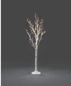 Konstsmide Kerstverlichting binnen - Lichttak berk wit LED 72 lampjes - 150 centimeter - Warm wit