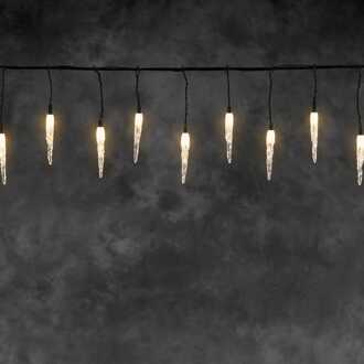 Konstsmide Kerstverlichting LED koppelbaar 5m ijspegelsnoer 50x extra warm-witte LED