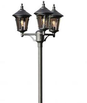 Konstsmide Klassieke lantaarnkap Virgo 3-lichts zwart - 573-750