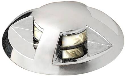 Konstsmide LED grondspot inbouwlamp Mini 6per set gewelfd zilvergrijs