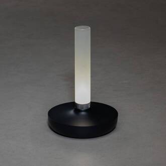 Konstsmide LED tafellamp Biarritz IP54 accu, CCT, zwart zwart, gematteerd