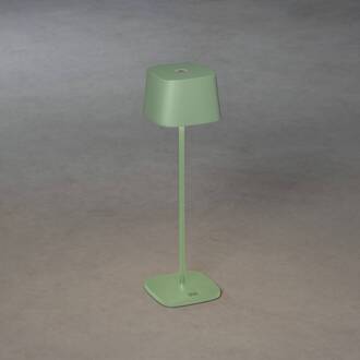 Konstsmide LED tafellamp Capri voor buiten, groen-grijs