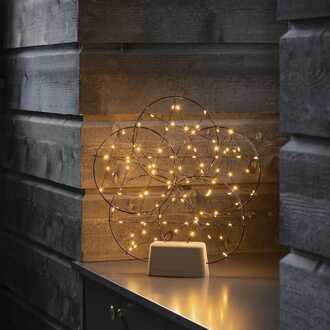 Konstsmide LED Tafellamp Dimbaar - 3W - 2200K Extra warm wit - 100 LED's - IP20 voor binnen - Incl. aansluitsnoer met schakelaar - Zwart