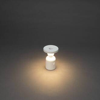 Konstsmide LED tafellamp Nantes, wit, aluminium, IP54, dimmer, CCT