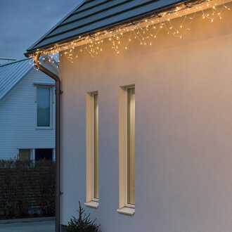 Konstsmide Lichtgordijn voor buiten - 184 LEDs - Extra warm wit - 6 meter - Dimbaar - Multifunctioneel - Kerstverlichting