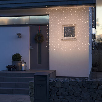Konstsmide Lichtgordijn voor buiten - 320 LEDs - 2100K Extra warm wit - 2 meter - Kerstverlichting