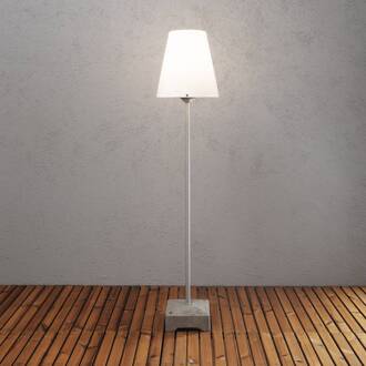 Konstsmide NEW Lucca vloerlamp voor het terras, 131 cm grijs, wit