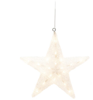 Konstsmide Verlichte kerstster - hangend - 40 cm - 40 led lampjes - warm wit - buiten