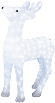 Konstsmide Verlichte rendier - 60 cm - 176 led lampjes - helder wit - Kerstverlichting figuur
