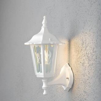 Konstsmide Witte buitenlamp Firenze met bewegingsmelder 7230-250