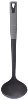 Kookgerei soeplepel/opscheplepel - zwart - kunststof - 32 cm - Keukengerei - Keukengerei