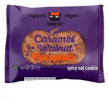 Kookie Cat Biologische - Cookie with Pumpkin & Caramelized Walnut - 50 gram