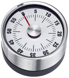 kookwekker 60min Futura Zilverkleurig