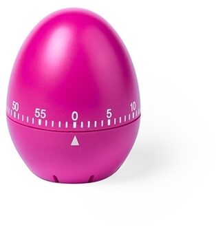 Kookwekker - ei - roze - eierwekker - analoog - 8 cm