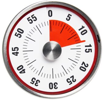 Kookwekker Magnetische Mechanische Koken Alarm Teller Klok Staal Handmatige Countdown Bakken Herinnering Lbshipping