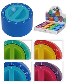 Kookwekker rond 7cm 4 ass.kleur