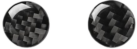 Koolstofvezel Auto Accessoires Interieur Airconditioning Knop Decal Frame Zwarte Cover Trim Stickers Voor-A6 A7 12-18