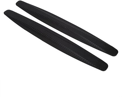 Koolstofvezel Auto Edge Anti-Collision Strips 2 Pcs Suv Bumper Protector Auto Hoek Guard Scratch Bar Anti-wrijven Schrapen zwart
