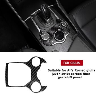 Koolstofvezel Auto Interieur Decoratie Voor Alfa Romeo Giulia Venster Knop Panel Versnellingspook Panel Binnendeur Kom sticker gearshift panel