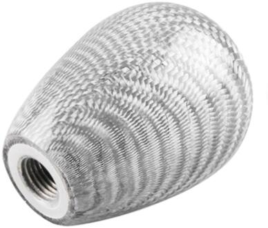 Koolstofvezel Auto Pookknop Pookknop Universele Pookknop Met Draad Handmatige Transmissie Shifter Lever Zilver