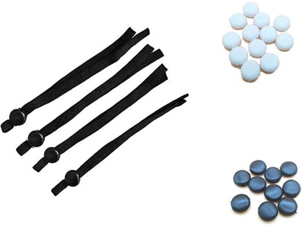 Koord Sloten Siliconen Schakelt Voor Koortjes Elastische Koord Richter Non Slip Stopper (200Pcs Gemengde Verpakking)