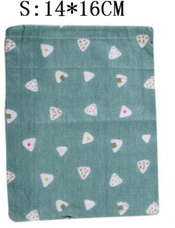 Koord Tassen Voor Vrouwen Katoen Linnen Leuke Reizen Kleine Doek Cosmetische Schoenen Make Toilettas Wash Bag Organizer Pocket groen S