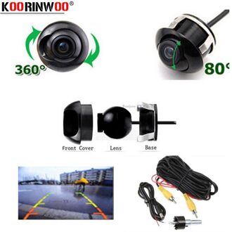 Koorinwoo Parking CAMERA Auto achteruitrijcamera 360 graden CCD HD Auto omkeren backup Universal Parking assistance Voor Voertuig