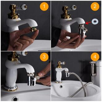 Koper 3-Way Omstelkraan Keuken Bidet En Benodigdheden Deel Kraan Vervanging Accessoires Badkamer Wastafel D1K3